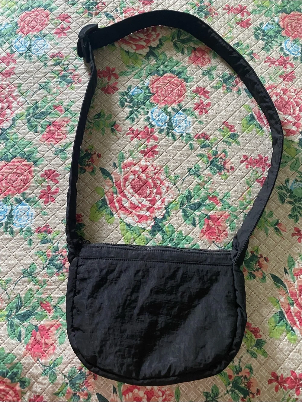 Forever 21 Black Crossbody Bag with Adjustable Strap